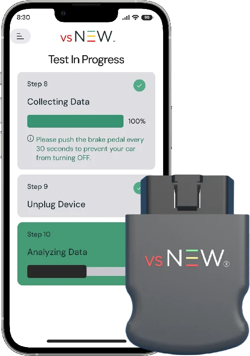 vsNEW App mit OBD-Dongle